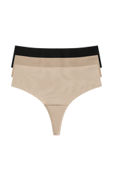 W637 padded thong 3-pack